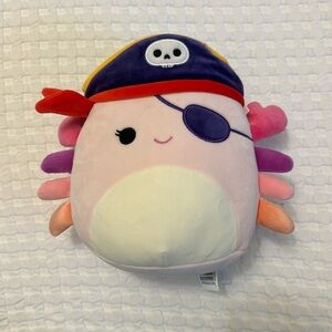 Squishmallow pirate crab 8”